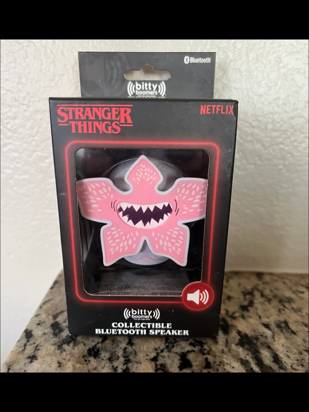 Bitty Boomers Stranger Things Pink Demogorgon Collectible Bluetooth Speaker